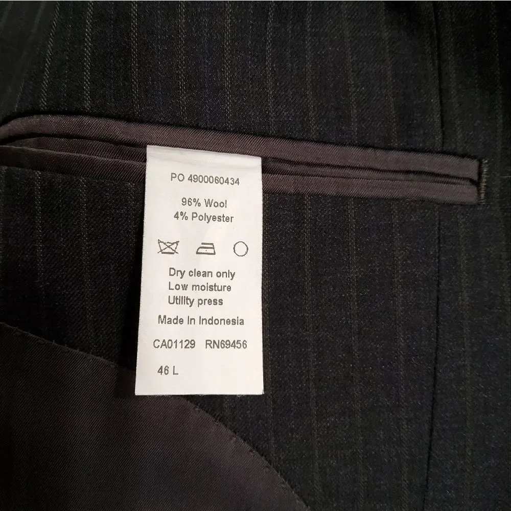 Lauren Ralph Lauren Striped Jacket Blazer Size 46 L